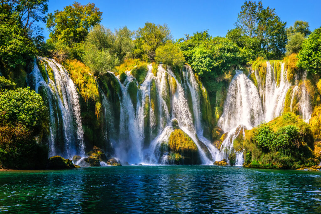 Kravice waterfall on the Trebizat River in Bosnia and Herzegovina
